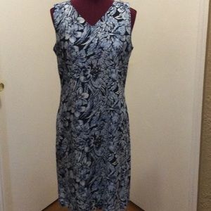 Villager, size medium blue print dress